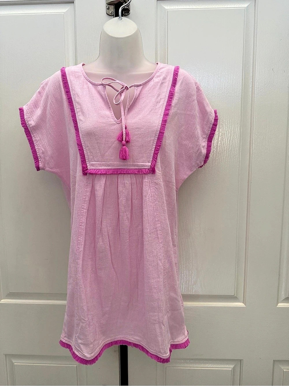 J.Crew Pink Tunic Cover-up Sz XXS (runs big)